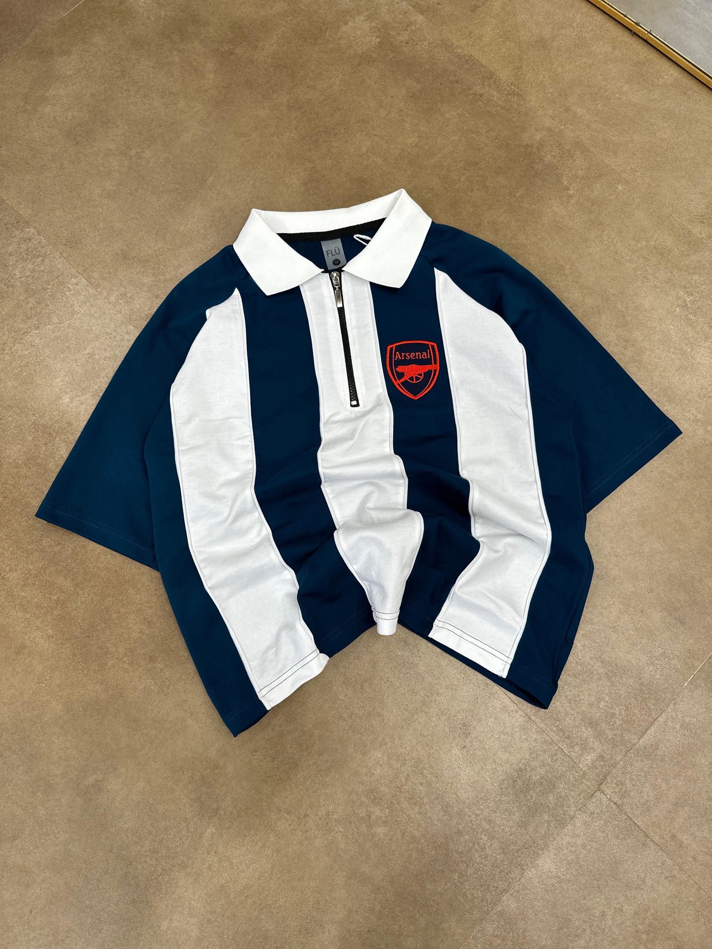 Arsenal polo T-shirt zip Collar premium - Ms retro store
