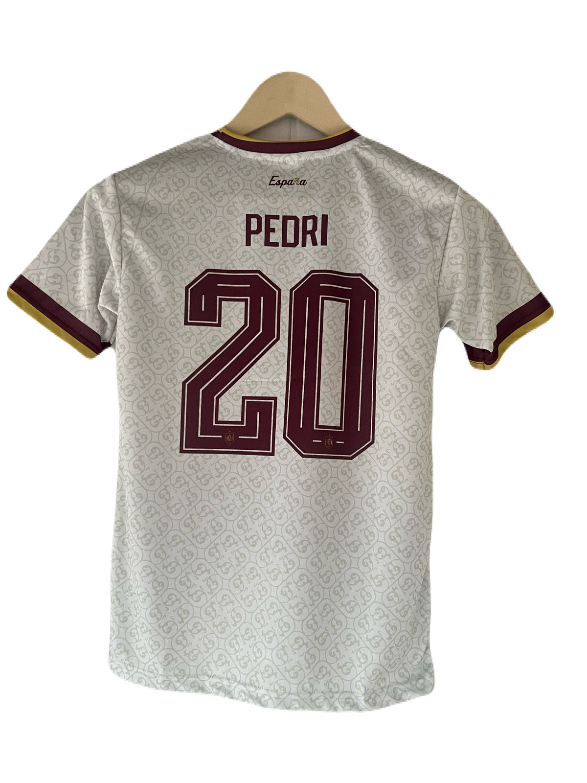 Pedri Spain 2026 World Cup Away  Half Sleeve Sublimation Jersey -