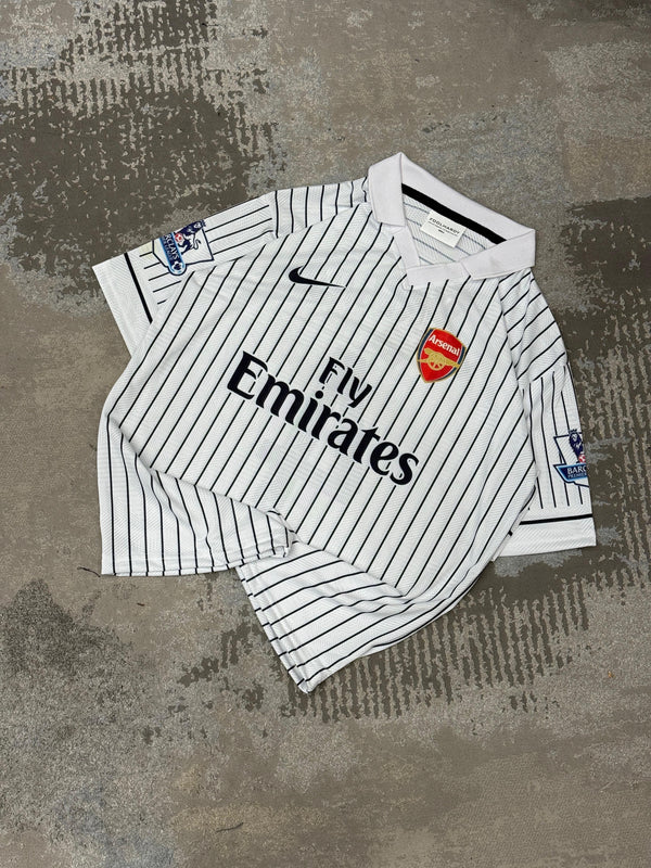 Arsenal 2009-10 Third jersey Fabregas edition Premium Quality Collar Five Sleeve Sublimation - Ms Retro Store