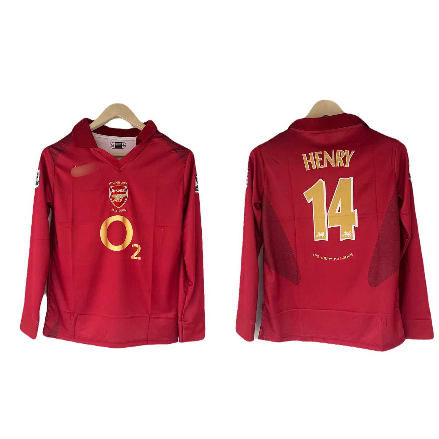 Arsenal 2005-06 Henry  Full Sleeve Collar Embroidery - P2000 Ms Retro Store