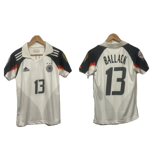 Germany 2004-05 Home kit Ballack Half sleeve Collar - P127 - Ms Retro Store