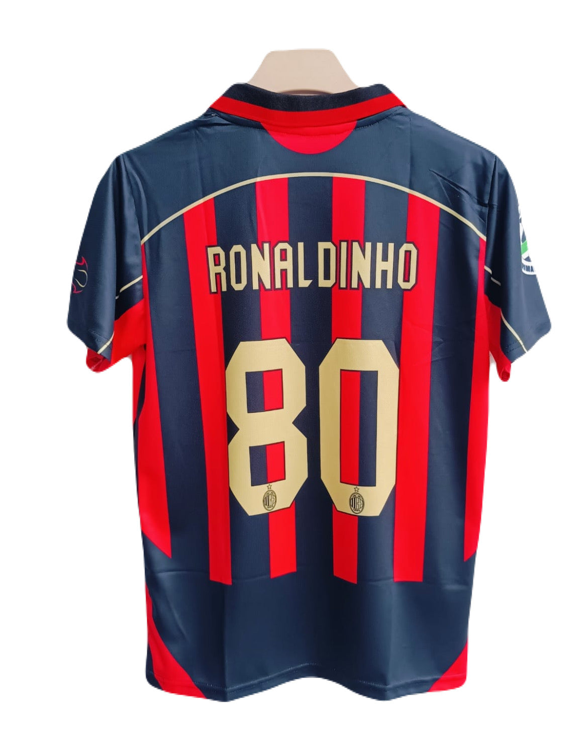 Ac milan 2006/07 home jersey Collar type Ronaldinho P667 ms