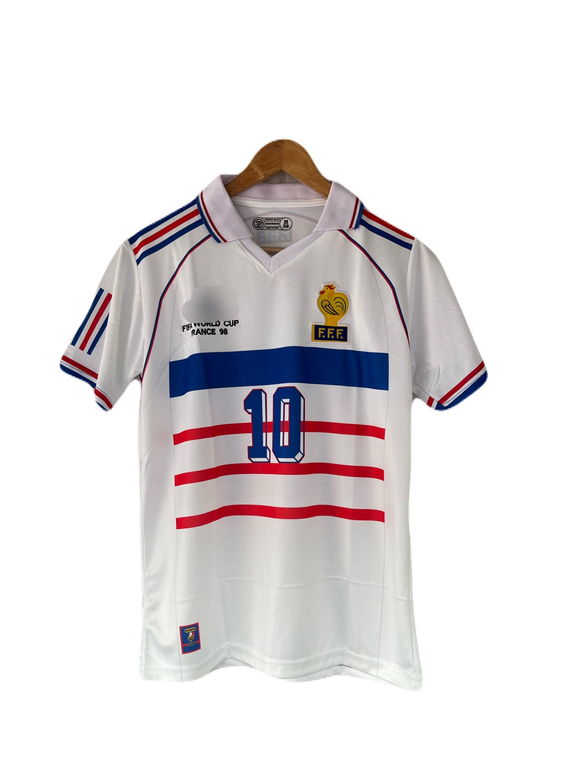 France 1998 World Cup jersey Zidane Half sleeve -  P1318 Ms Retro Store