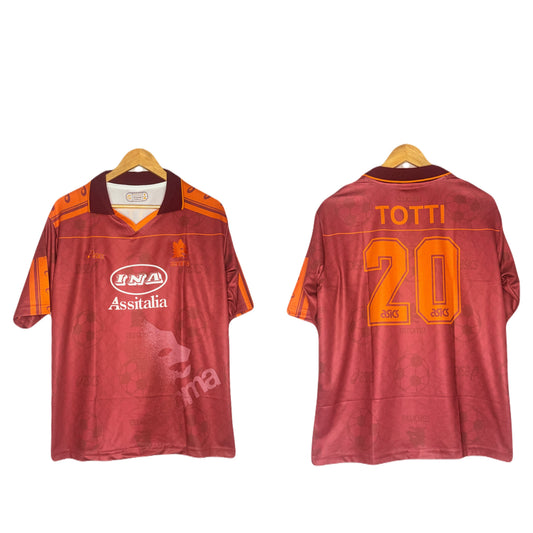 Roma 1995-96 Home Kit Totti Five Sleeve - P164 Ms Retro Store