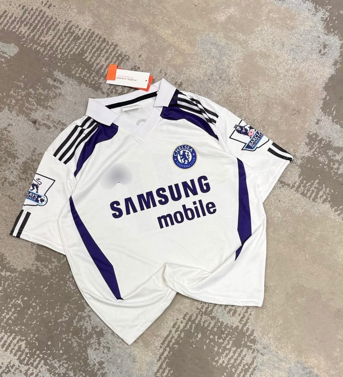 Drogba Chelsea premium quality Collar Five Sleeve Jersey  - P2782