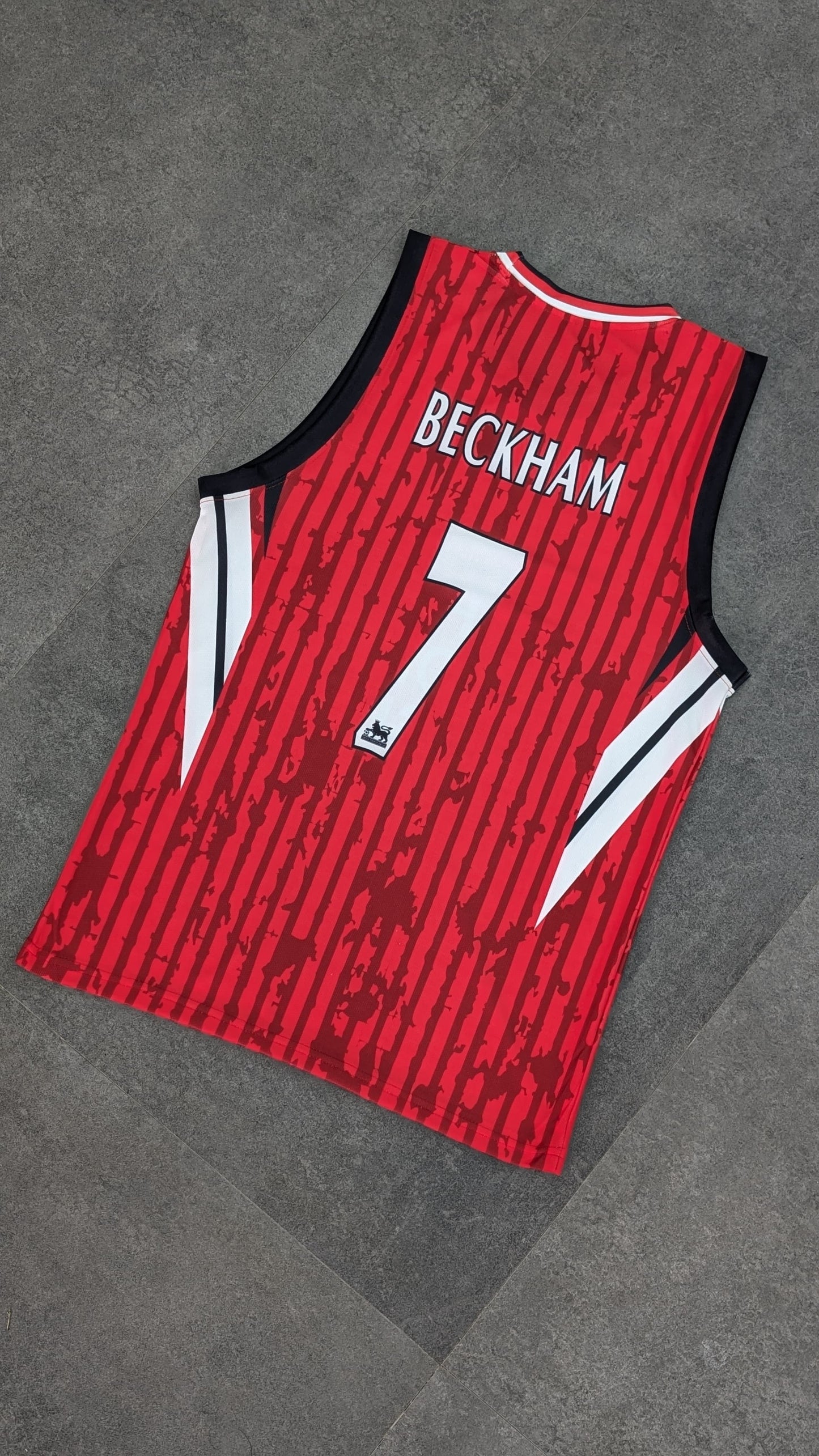 Beckham Manchester United home  sleevless bibs sublimation - P1805