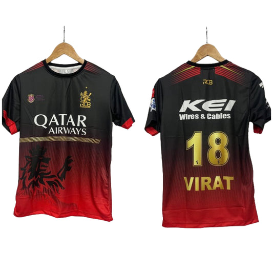 IPL 2025 RCB  virat kholi jersey Half sleeve - ms retro store