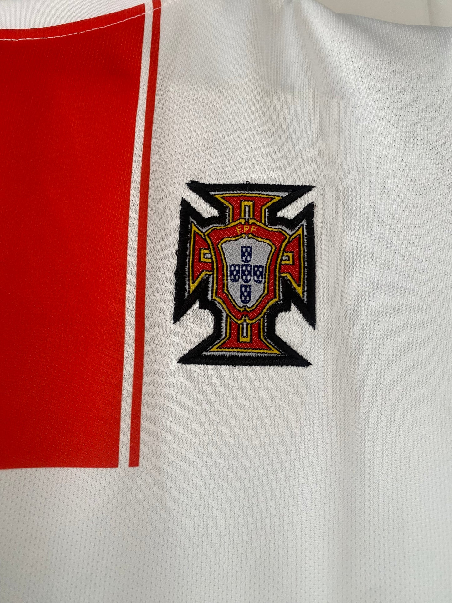 Ronaldo Portugal white 2020 away kit Half Sleeve embroidery - P1927