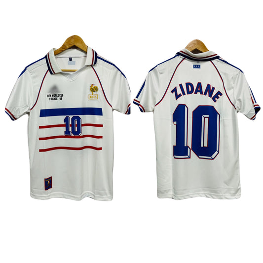 France 1998 World Cup jersey Zidane Half sleeve - Ms Retro Store