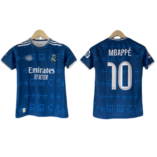 Mbappe Real Madrid Kit Half Sleeve Embroidery Jersey - P2148