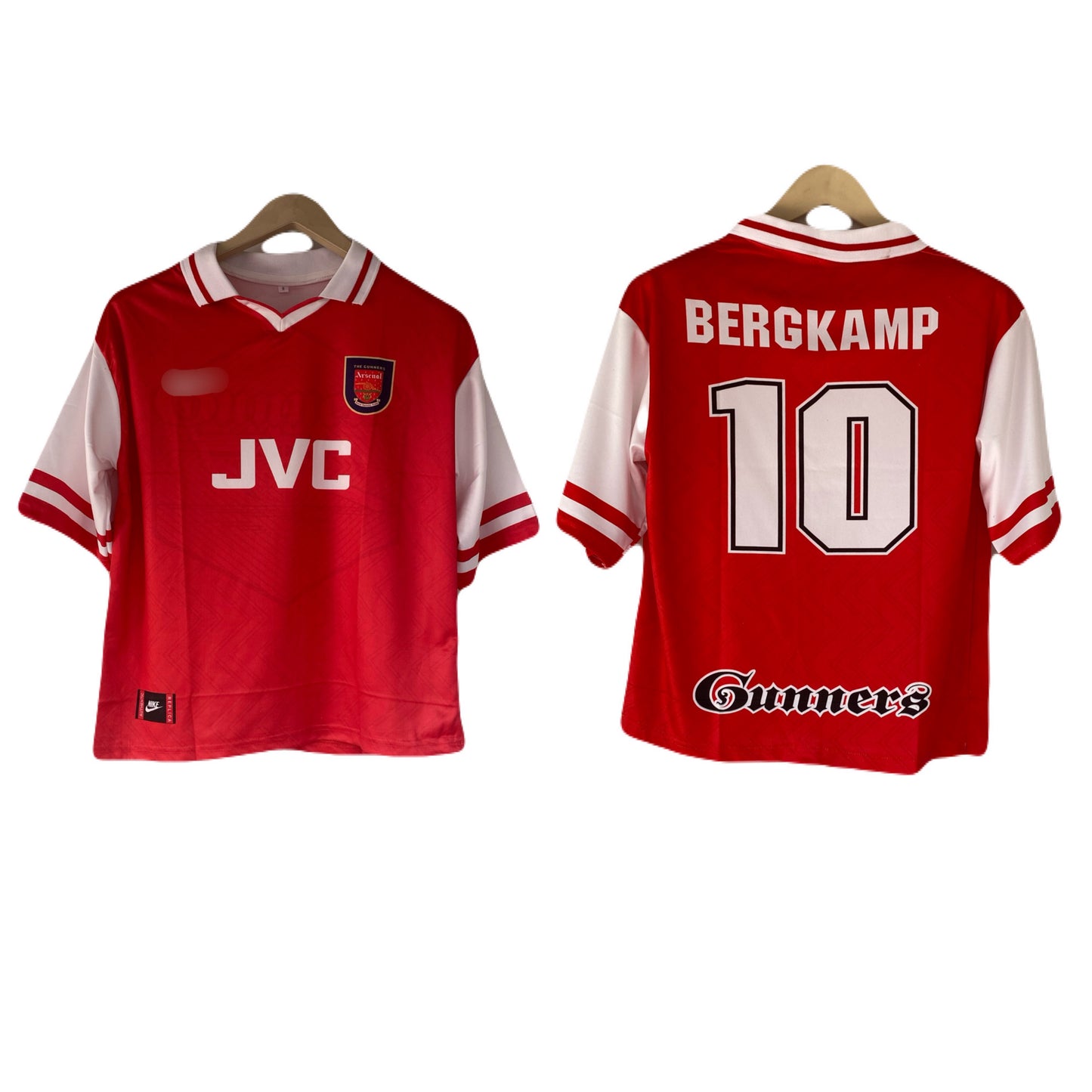 Bergkamp Arsenal Five  sleeve collar sublimation jersey - P2301