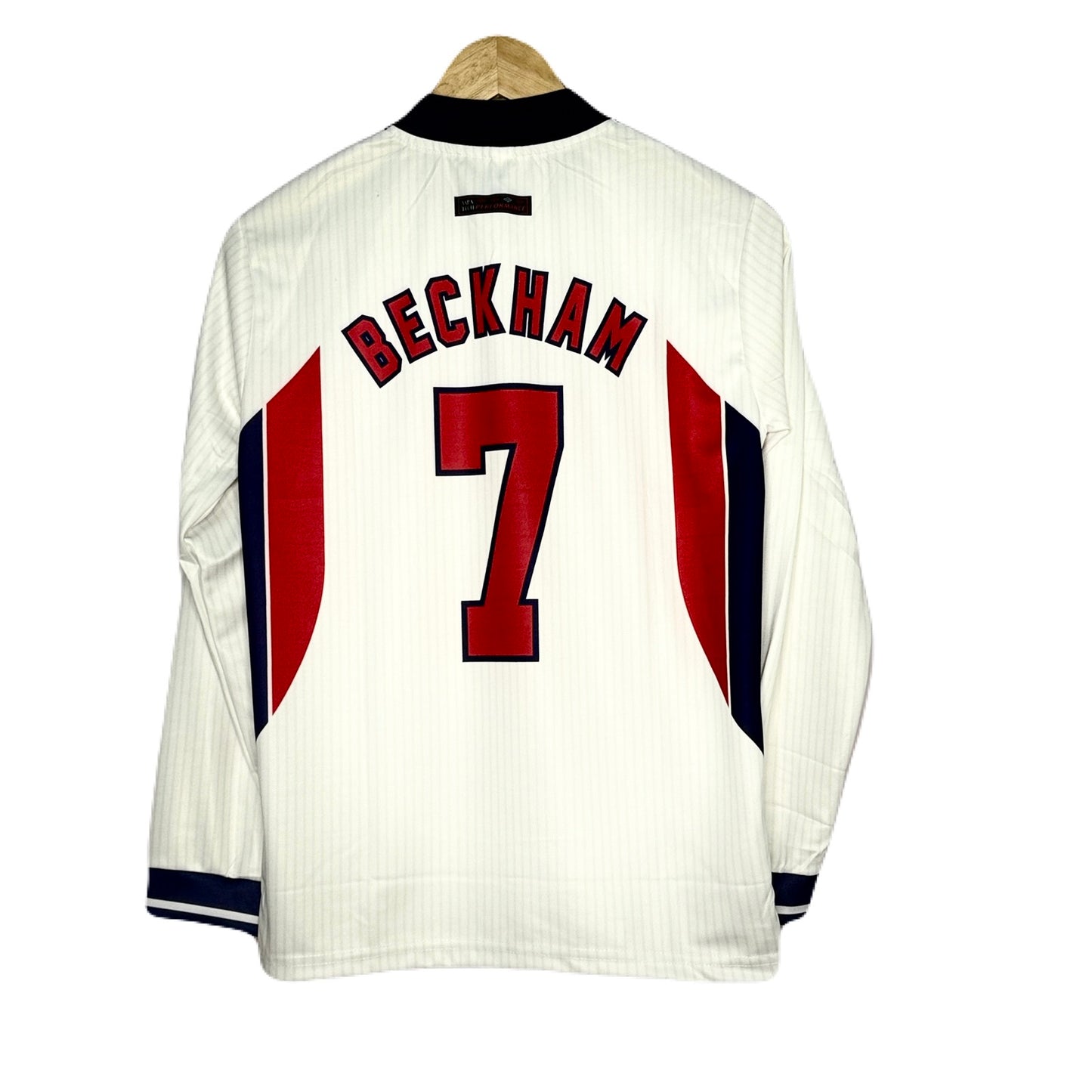 England 1998 World Cup Home Kit Beckham Full Sleeve - P1126 - Ms Retro Store
