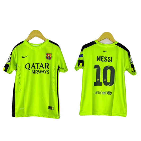 FC BARCELONA 2014-15 THIRD KIT MESSI  KIDS JERSEY - P1286 MS RETRO STORE
