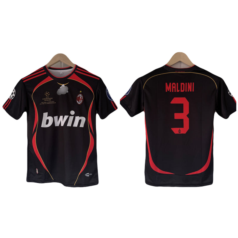 Maldini ac milan 2007 half sleeve Jersey .