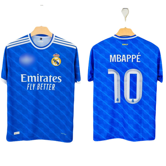 Real Madrid 2025-26 Third Kit Mbappe Half Sleeve - Ms Retro Store