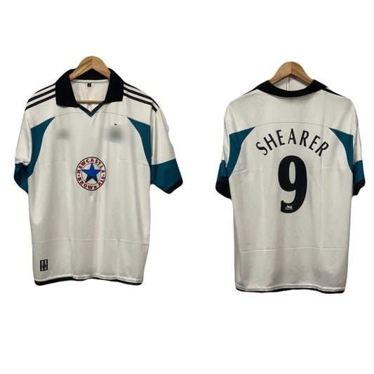 NewCastle United 1999-00 Away kit Shearer Five sleeve - P688 Ms Retro Store