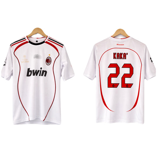 Ac milan 2006/07 Kaka Away embroidery  Jersey Five sleeve loose fit - Ms retro store