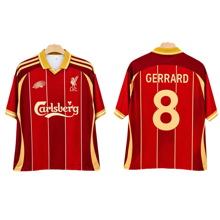 Gerrard Liverpool Five sleeve Collar Sublimation jersey- P2696