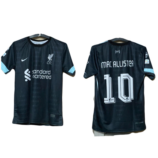 Liverpool 2024/25 Away kit Mac allister 10 half sleeve jersey