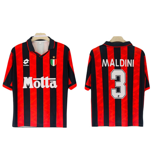 Best retro jersey ac milan 1993/94 home jersey five sleeve - ms retro store