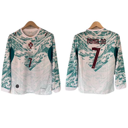 Ronaldo Portugal 2026 World Cup Away Full Sleeve Home Jersey Sublimation- P2287