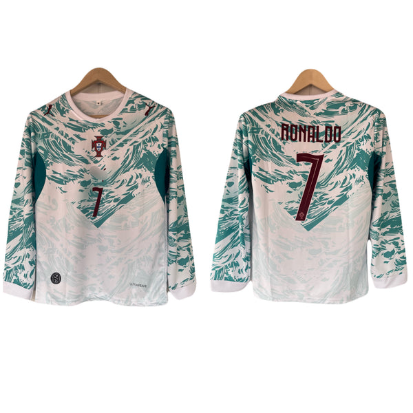 Ronaldo Portugal 2026 World Cup Away Full Sleeve Home Jersey Sublimation- P2287