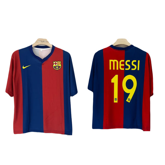 Messi 2006 Barcelona home Five sleeve jersey - ms retro store