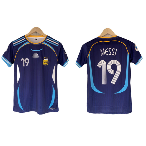 Messi Argentina Half Sleeve embroidery jersey - P2215