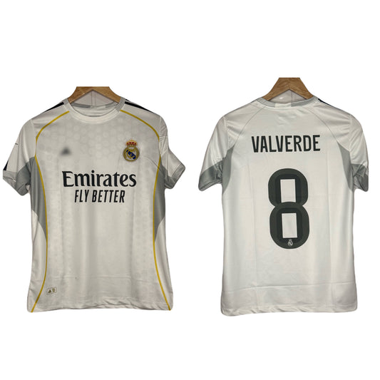 Real Madrid 2025-26 Home kit Valverde  Half Sleeve - Ms Retro Store