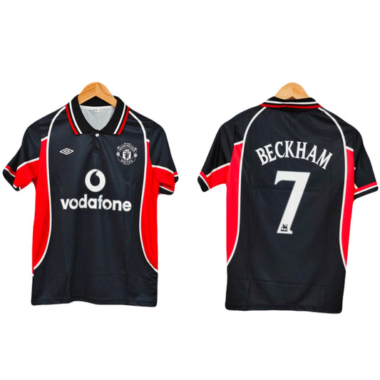 Manchester United 2000-01 Third kit Beckham Half sleeve - P308 - Ms Retro Store