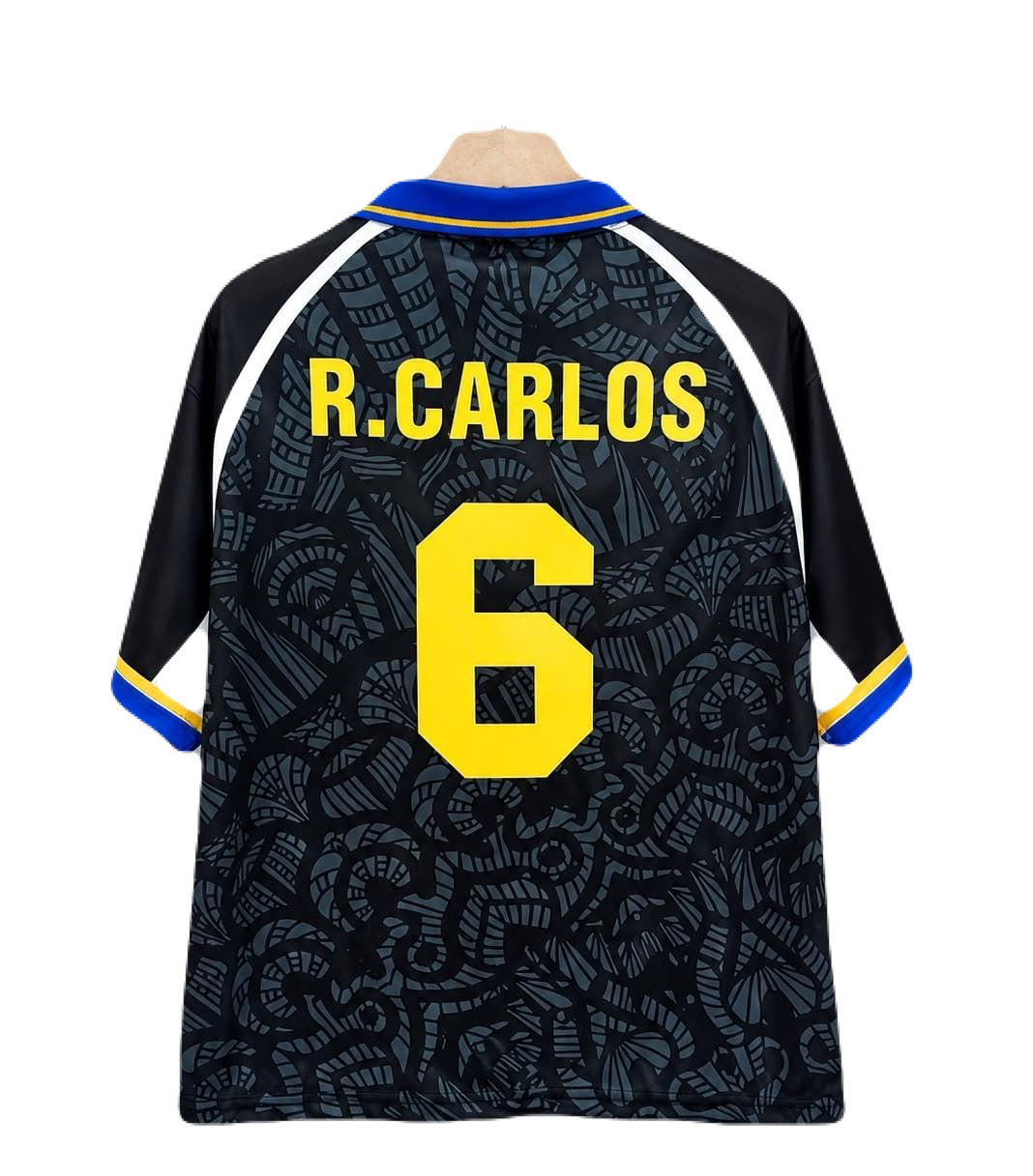 Roberto carlos Inter milan Collar five sleeve Jersey  - P2679