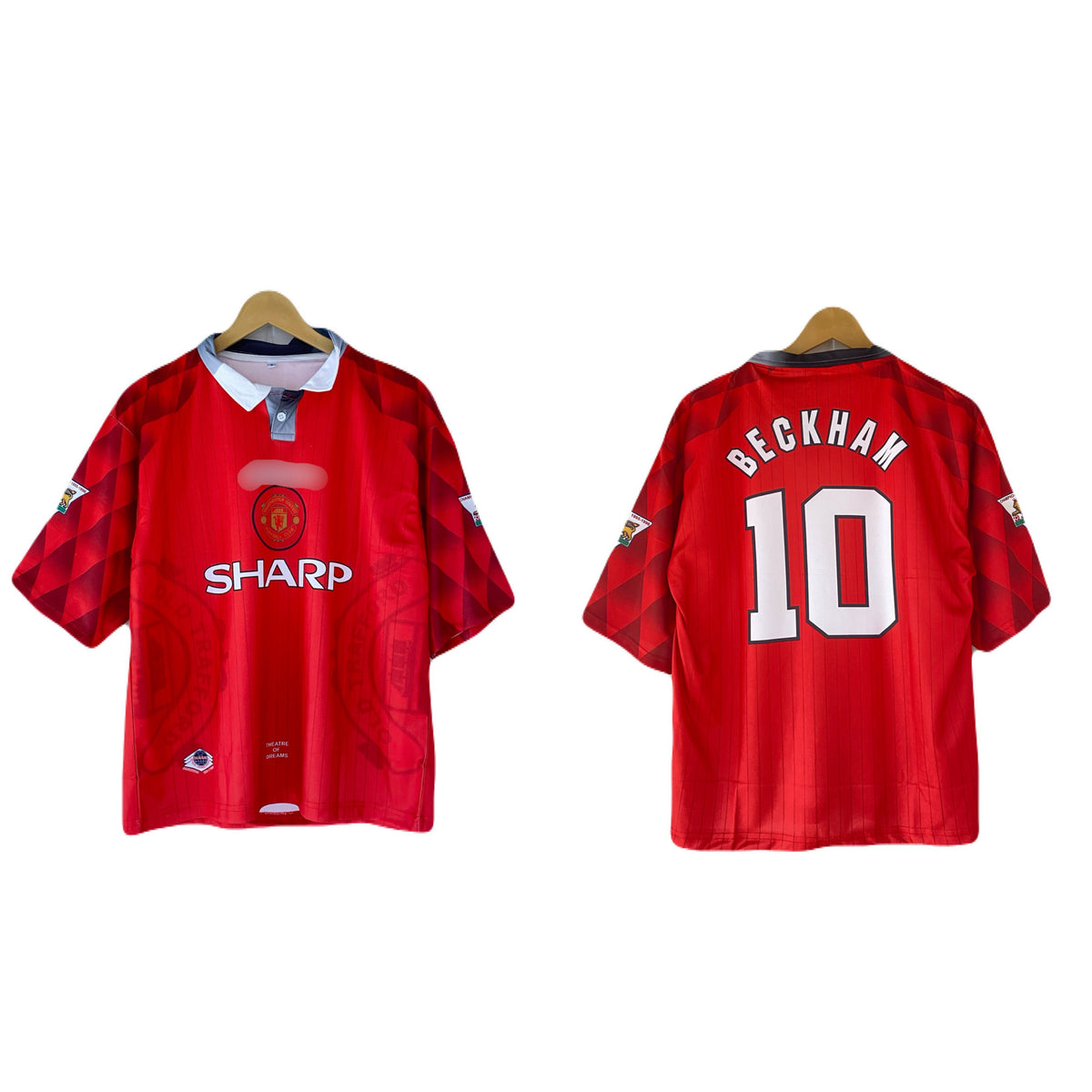 Beckham Manchester united Five Sleeve collar Sublimation Jersey - P2750