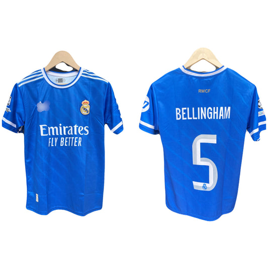 Real Madrid 2025/26 Third kit Bellingham Half Sleeve Embroidery- Ms Retro Store