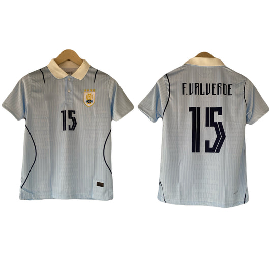 Valverde Uruguay special edition collar  half sleeve jersey - P2146