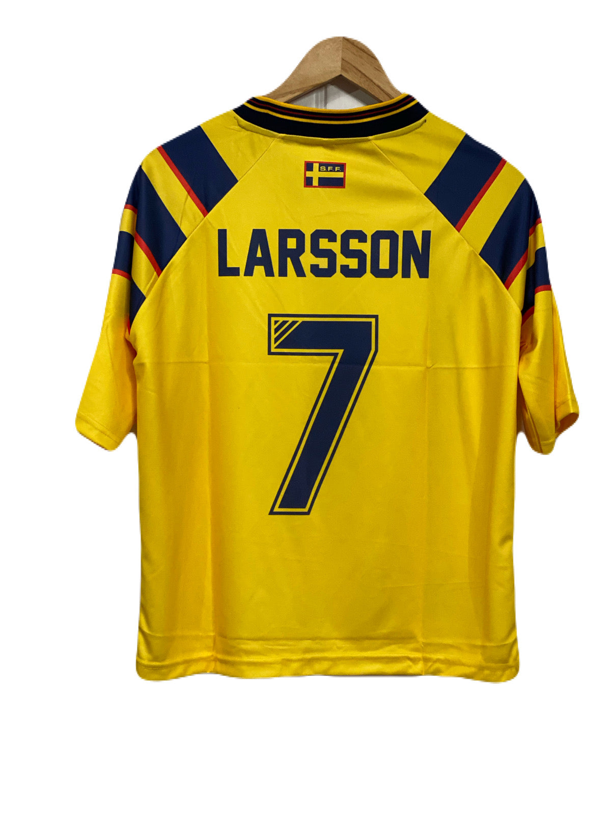 Sweden 1996 Home kit Larsson Five sleeve - Ms Retro Store