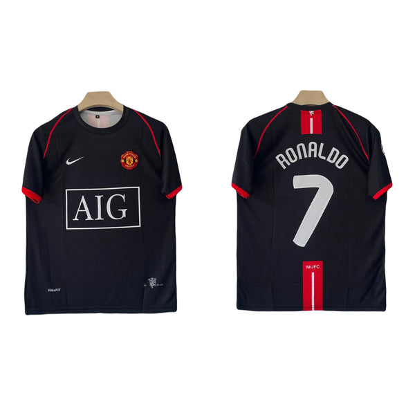Ronaldo Manchester United 2008 away jersey half sleeve embroidery- P2438