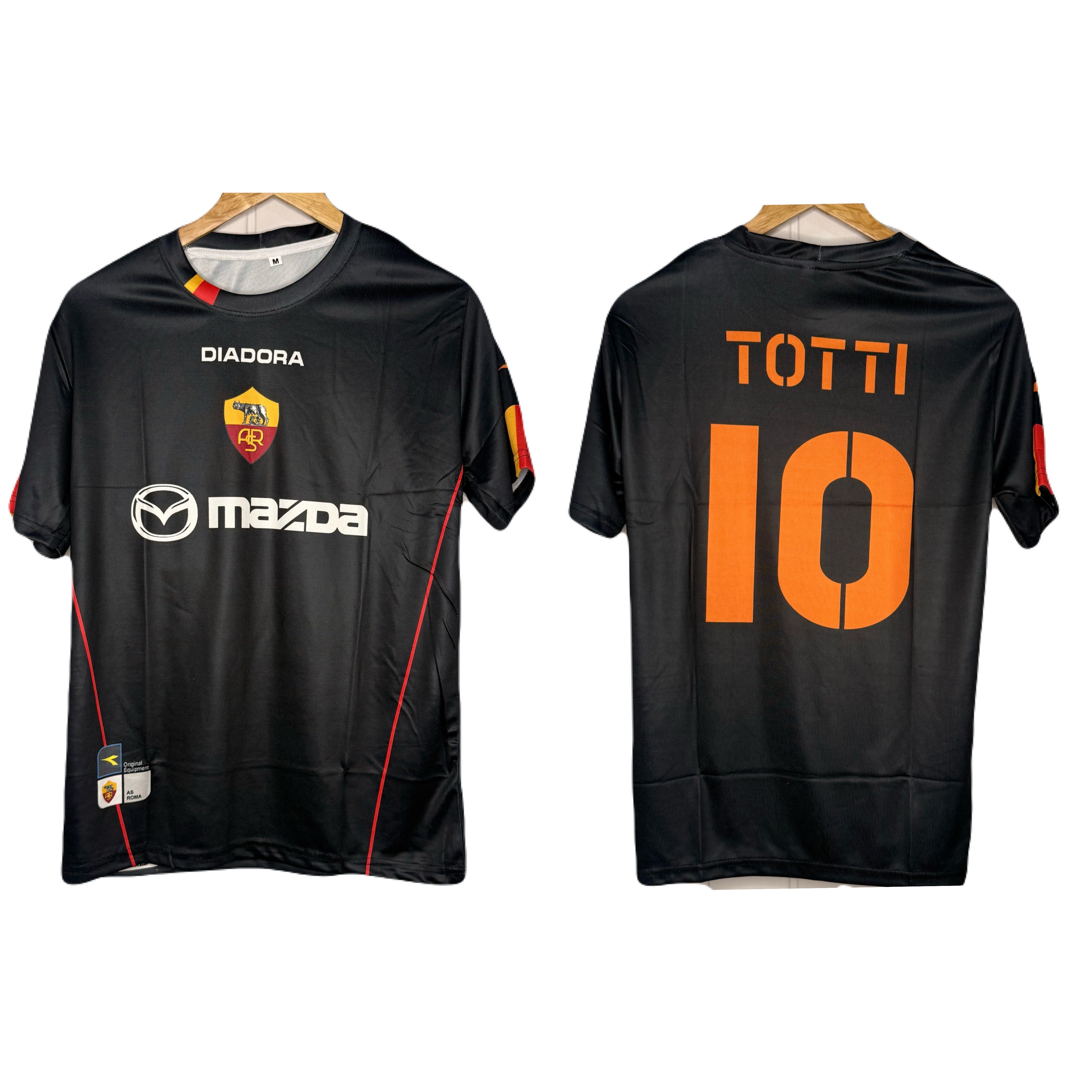 As Roma Totti 2002-03 diadora Home Jersey Half Sleeve - P959 Ms