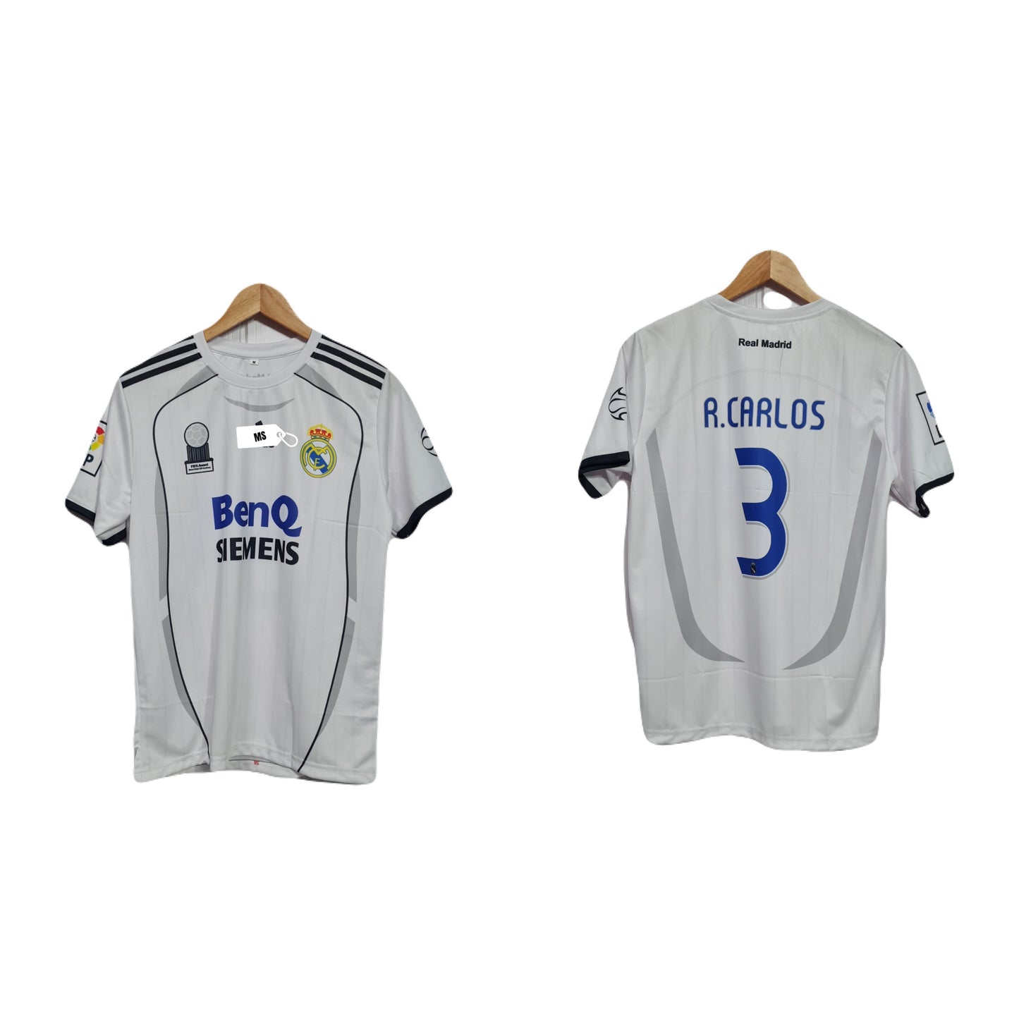 Real madrid Roberto carlos vintage half sleeve P19 - ms retro store