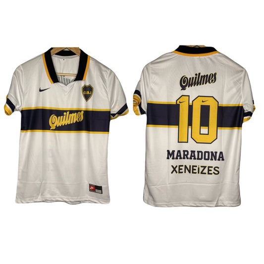 Boca juniors 1996-97 Away  Kit Maradona Half Sleeve - Ms Retro Store