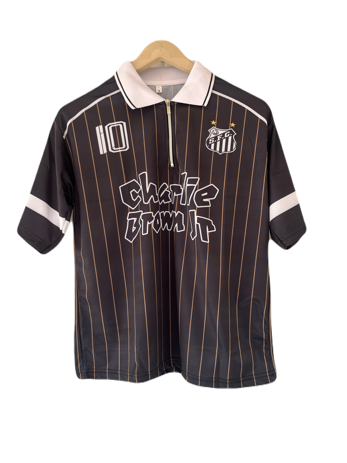 SantosXCharlie  Edition Neymar Five Sleeve zip collar Sublimation Jersey - P2000 Ms Retro Store