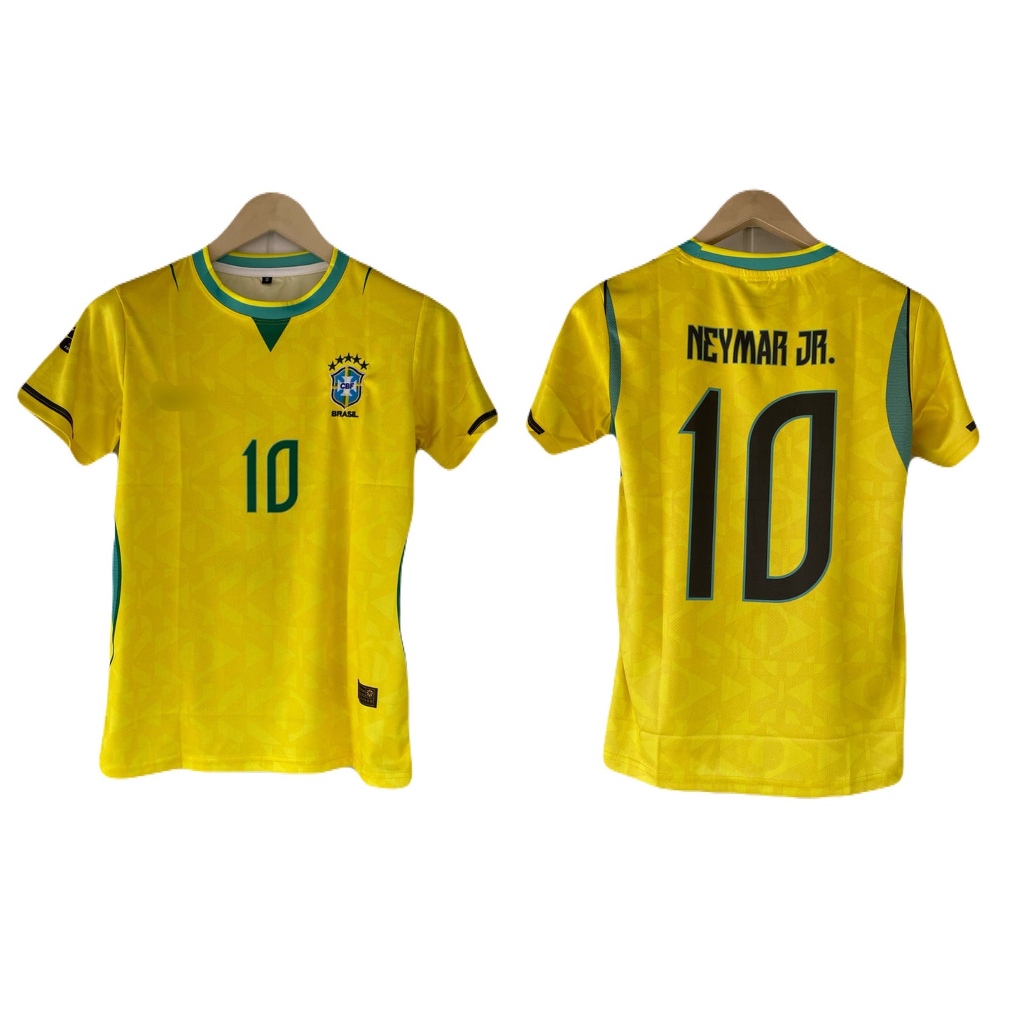 Neymar Jr Brazil 2026 World Cup Home  Half sleeve Embroidery jersey  -  P2349