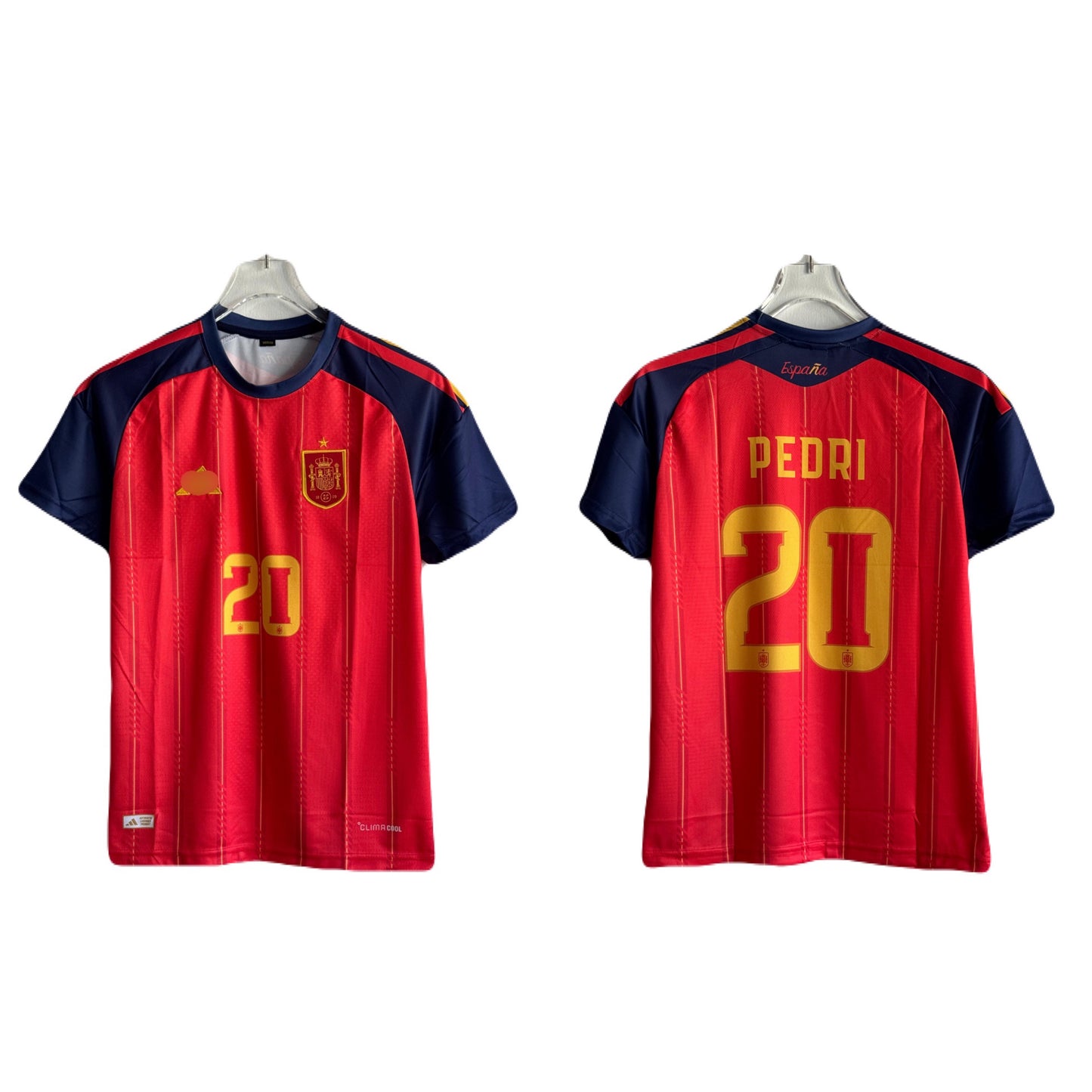 Spain 2026 World Cup Pedri Half Sleeve premium Embroidery Jersey -P1167 Ms Retro Store