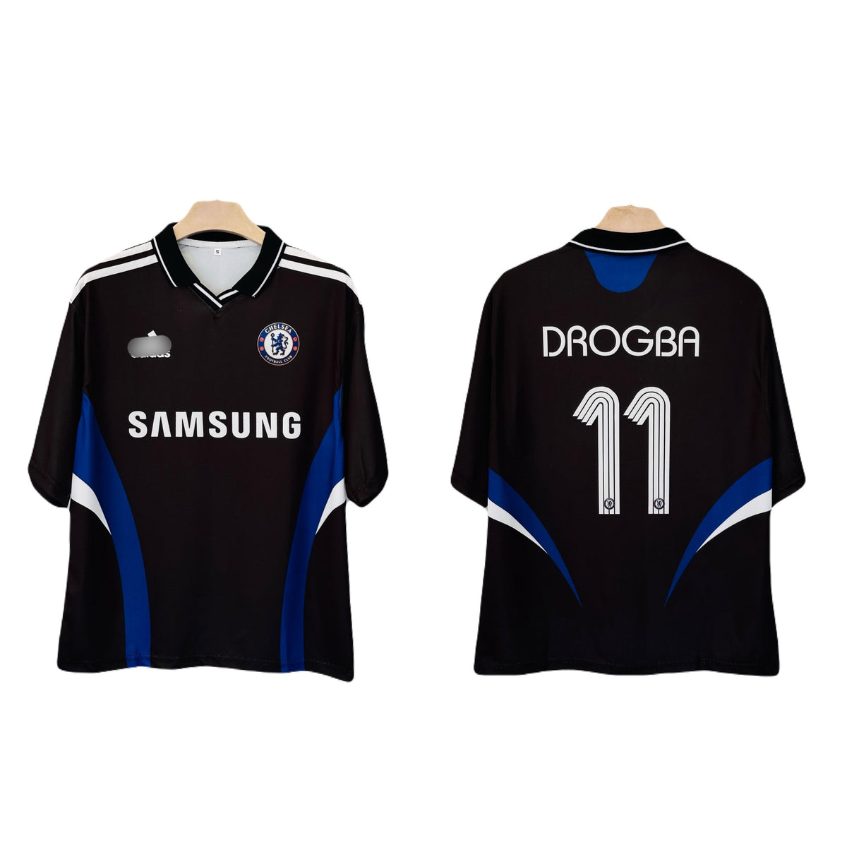 Drogba chelsea Third Kit  Sublimation Five Sleeve Collar jersey - P2735