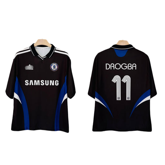 Drogba chelsea Third Kit  Sublimation Five Sleeve Collar jersey - P2735