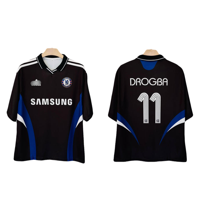 Drogba chelsea Third Kit  Sublimation Five Sleeve Collar jersey - P2735