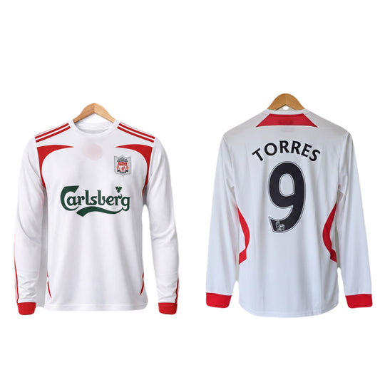 Liverpool 2007-08 Away Torres Full sleeve - Ms retro store