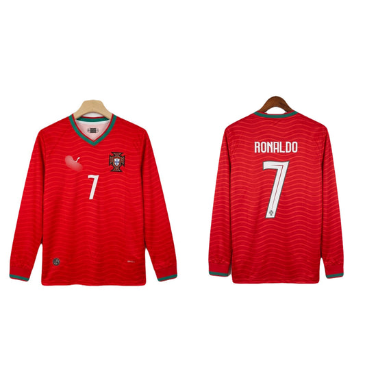 Portugal 2026 worldcup home jersey full sleeve ronaldo Embroidery - ms retro store