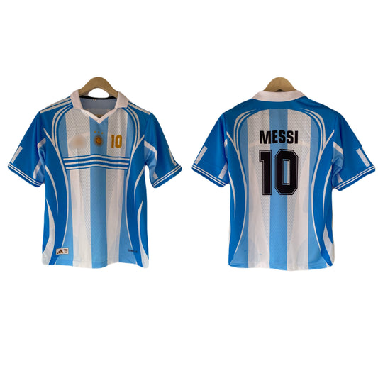 Messi argentina Five sleeve Collar Sublimation jersey- P2203