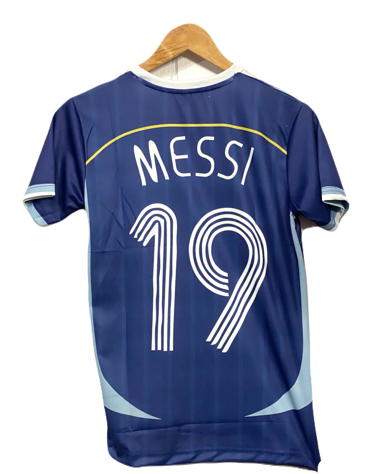 Best retro jersey Argentina 2006 away kit worldcup edition leo messi 19  Half sleeve  -ms retro store