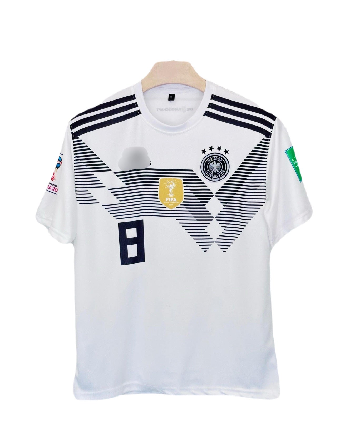 Germany 2018 World Cup Home kit Kroos  Half Sleeve Embroidery - P1532 Ms Retro Store